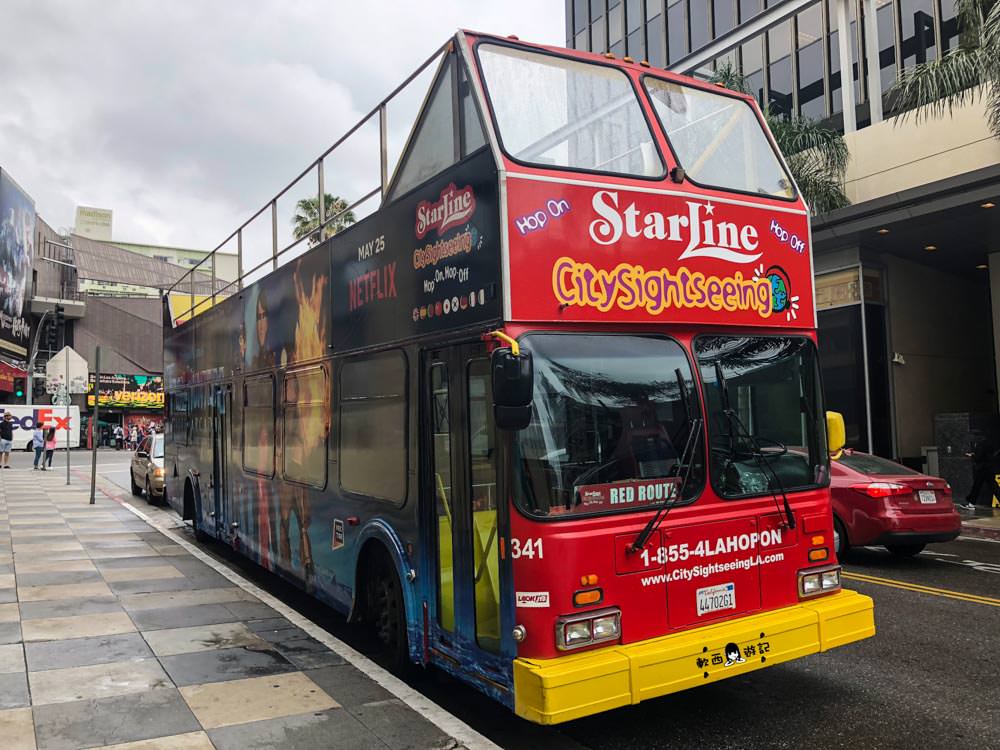 美國洛杉磯一日遊》●不自駕遊LA! 洛杉磯一日遊 搭雙層巴士暢玩洛杉磯景點 美國洛杉磯City Sightseeing觀光雙層巴士 LA景點/洛杉磯景點