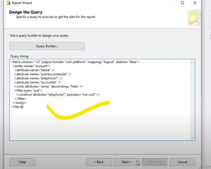 How to create a SSRS Report using Visual Studio and Fetch XML for