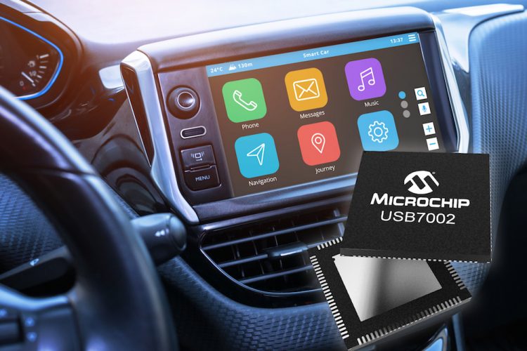 Microchip introduces automotive USB 3.1 SmartHub with TypeC support