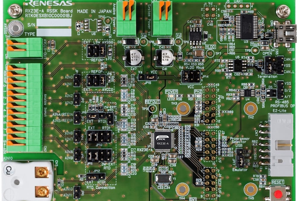 RS Components includes single chip from Renesas to monitor equipment