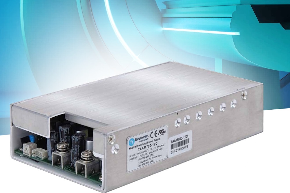 Compact 700W medicalgrade power supply offers more power per cubic