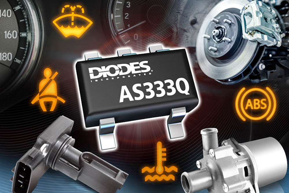 Diodes integrates input offset stabilisation in automotive op amp