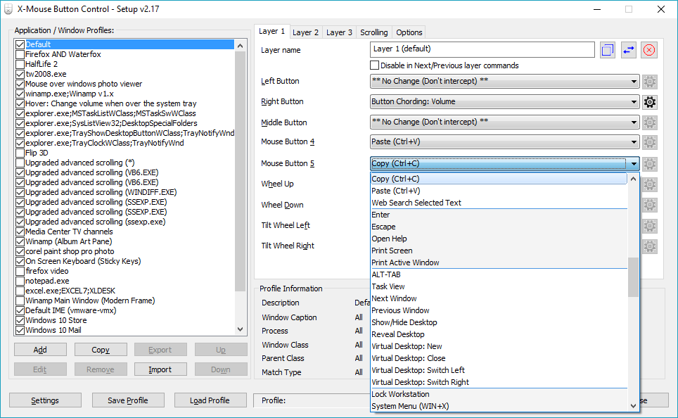 XMouse Button Control (XMBC) Download Free for Windows 10, 7, 8 (64 bit / 32 bit)