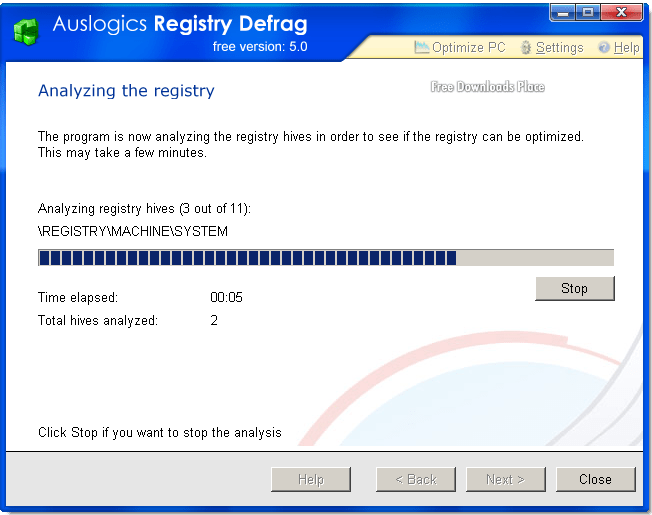 Auslogics Registry Defrag Download Free Can defragment and compact
