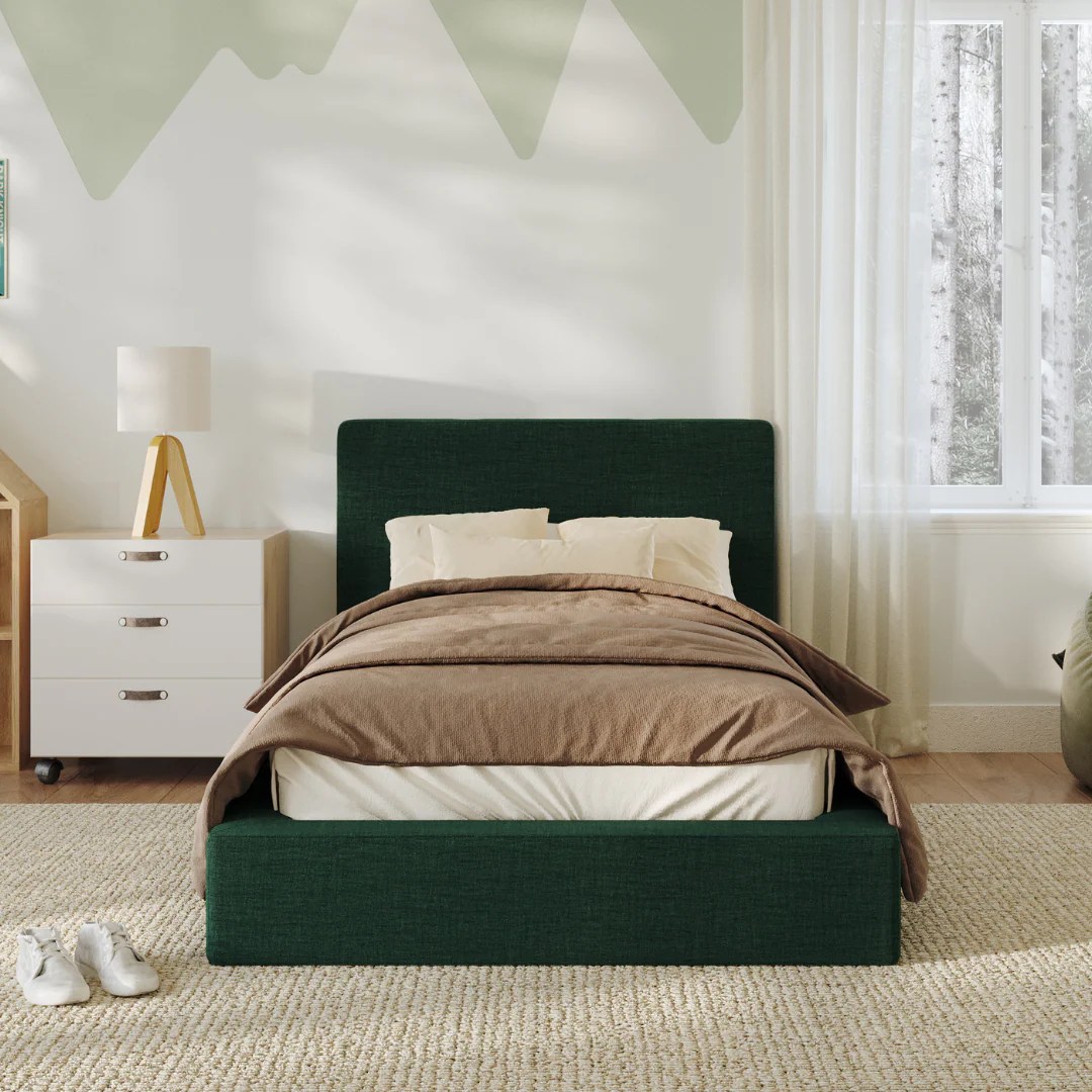 Kids Luna Set Round Bed Frame With Headboard SoftFrame® Designs SoftFrame Designs