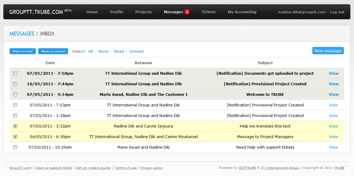 TKUBE Translation Management System Powered by SOFTKUBE