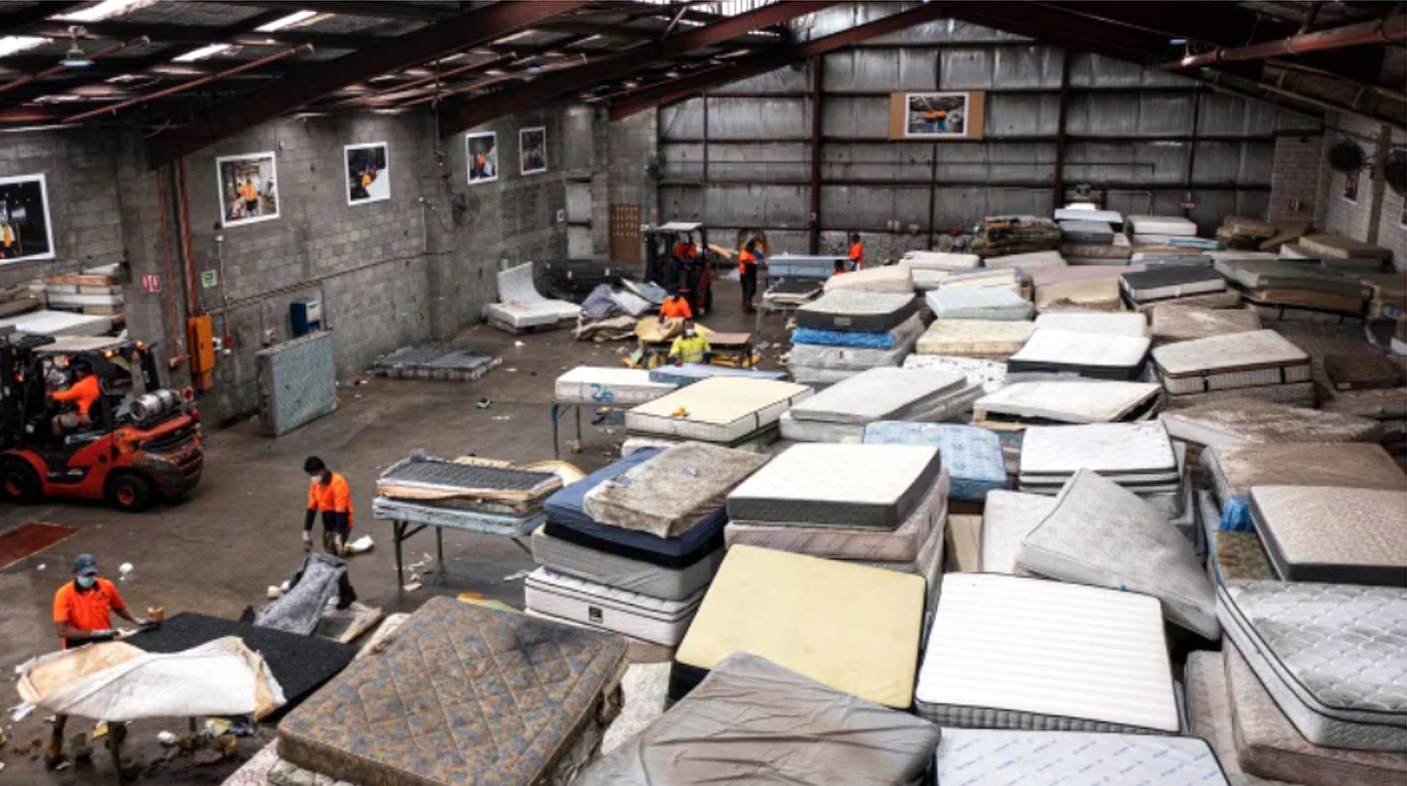 The challenge of finding a final resting place for old mattresses