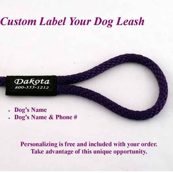 Large Dog Martingale Leash/Slip Lead 10 Ft 1/2" Round