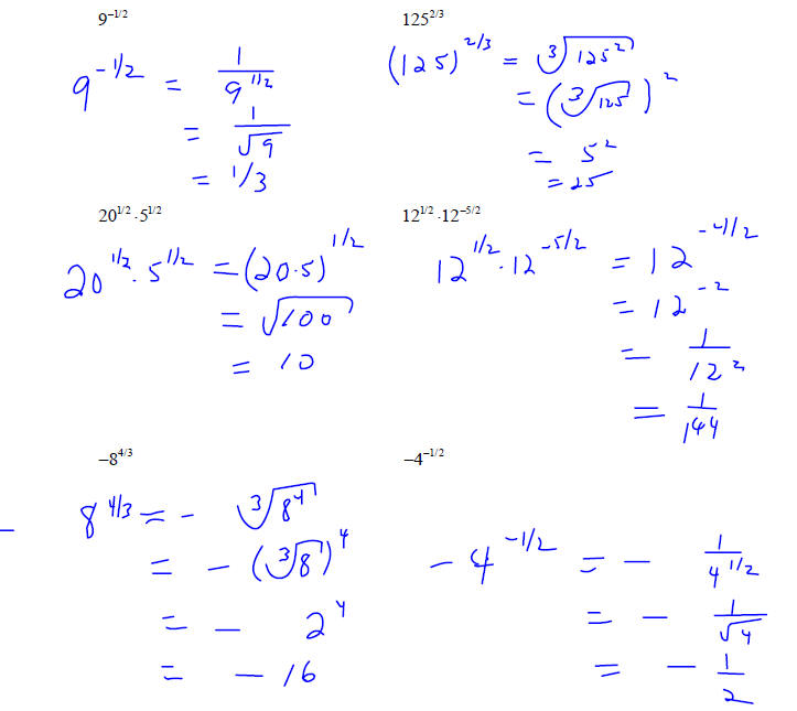 Rational exponents,5