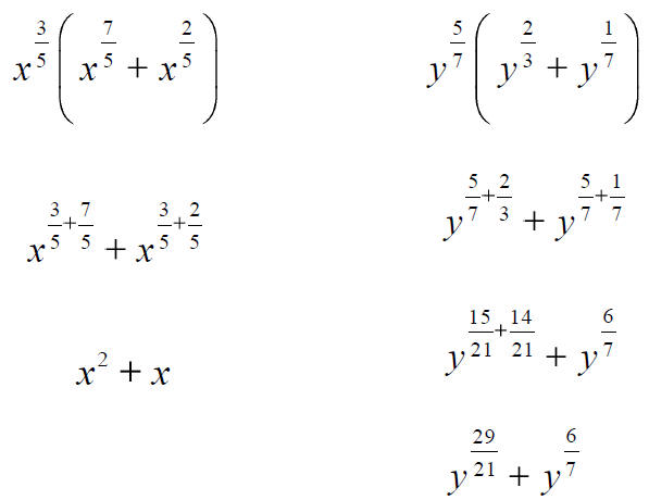 More expressions involving rational exponents