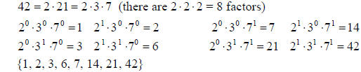 Counting factors,greatest common factor,least common multiple