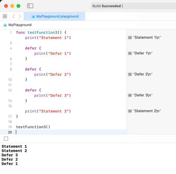 Swift の defer 文 Swift 入門 iOS 開発入門