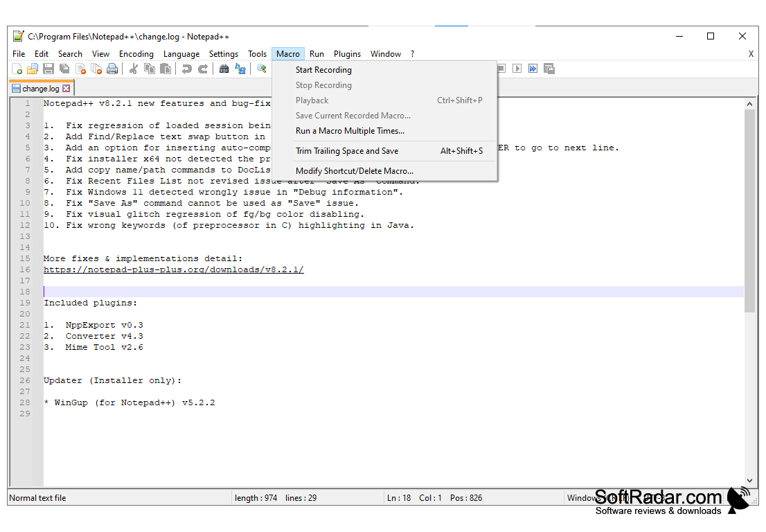 Download Notepad++ for Windows 11, 10, 7, 8/8.1 (64 bit/32 bit)