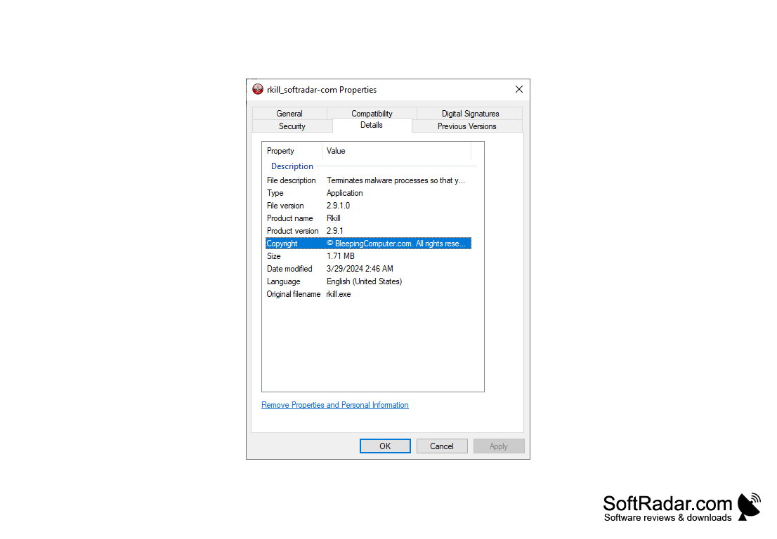 Download RKill for Windows 11, 10, 7, 8/8.1 (64 bit/32 bit)