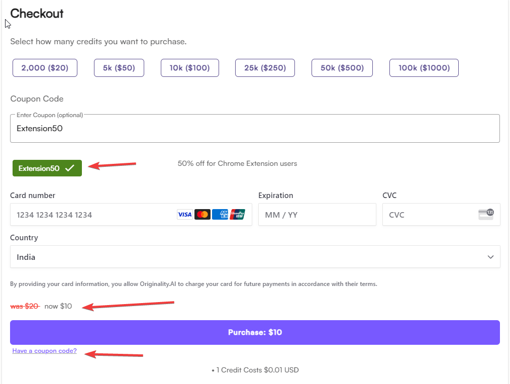 Originality ai coupon code 💖to Get 50 discount on GPT 4 Content Detector
