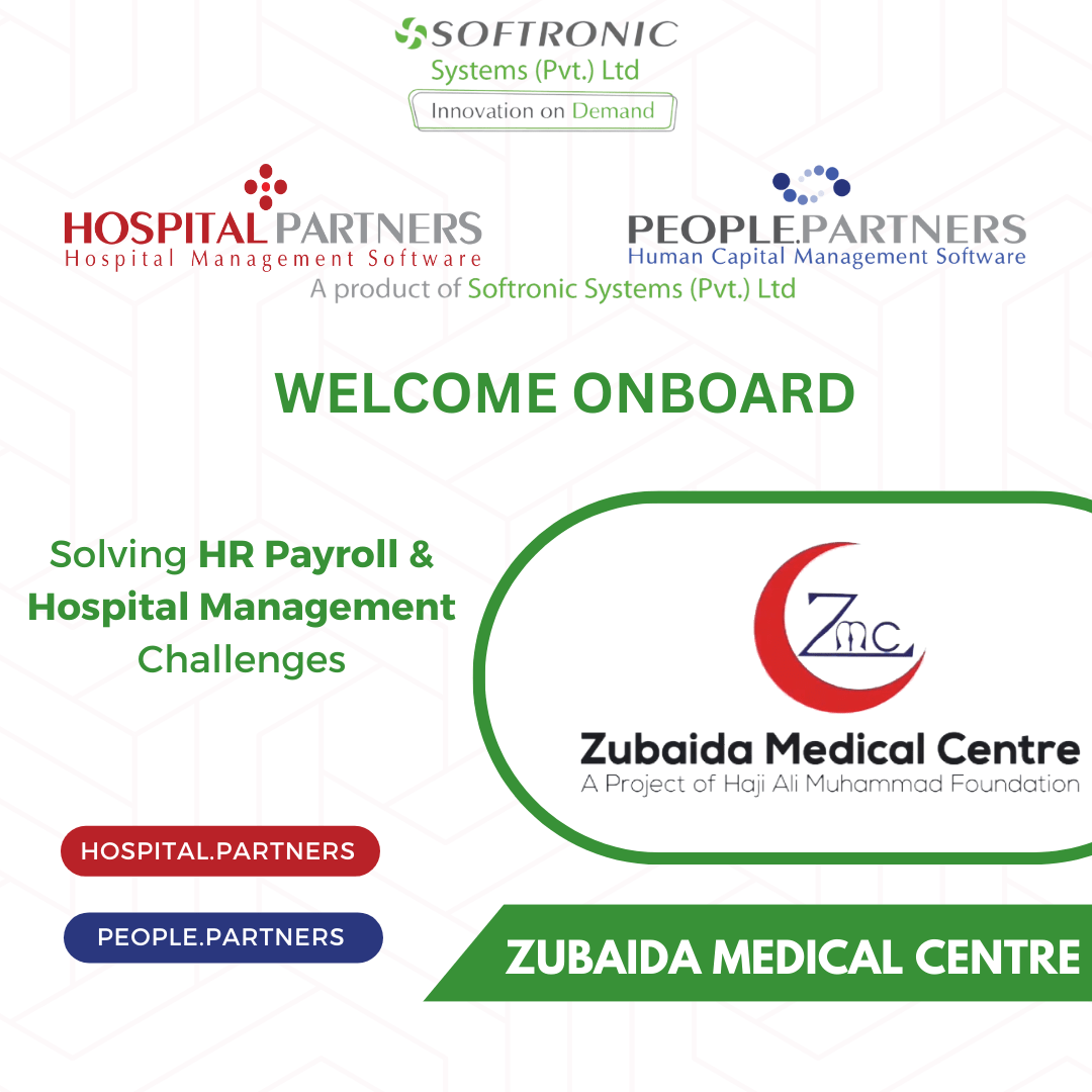 On Board Zubaida Medical Centre Softronic Systems