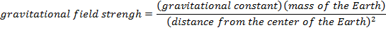Gravitational Field Formula