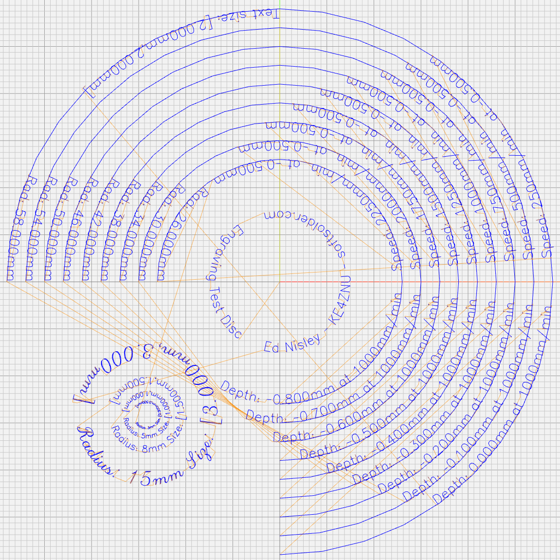 CNC 3018Pro Diamond Drag Engraving Test Disk The Smell of Molten