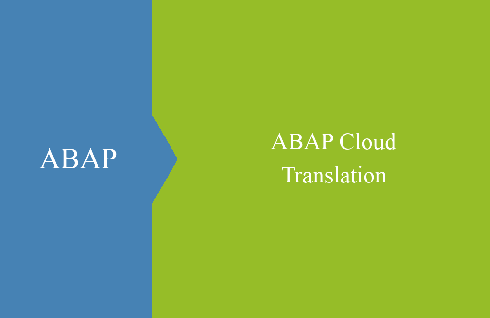 ABAP Cloud Übersetzung
