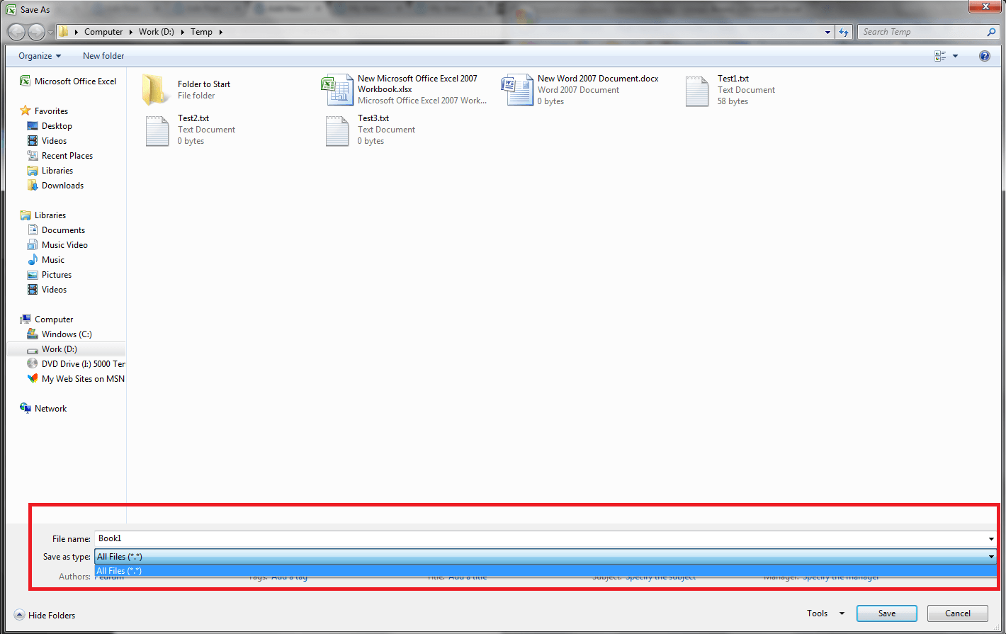 Excel VBA Save File Dialog, GetSaveAsFilename() VBA and
