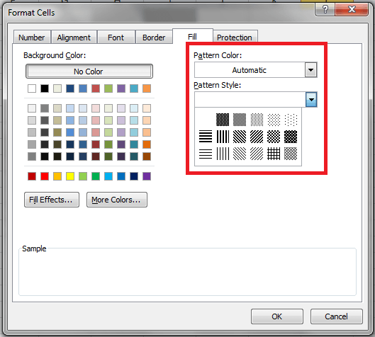 Excel VBA, Fill Pattern VBA and Tutorials, Learning and