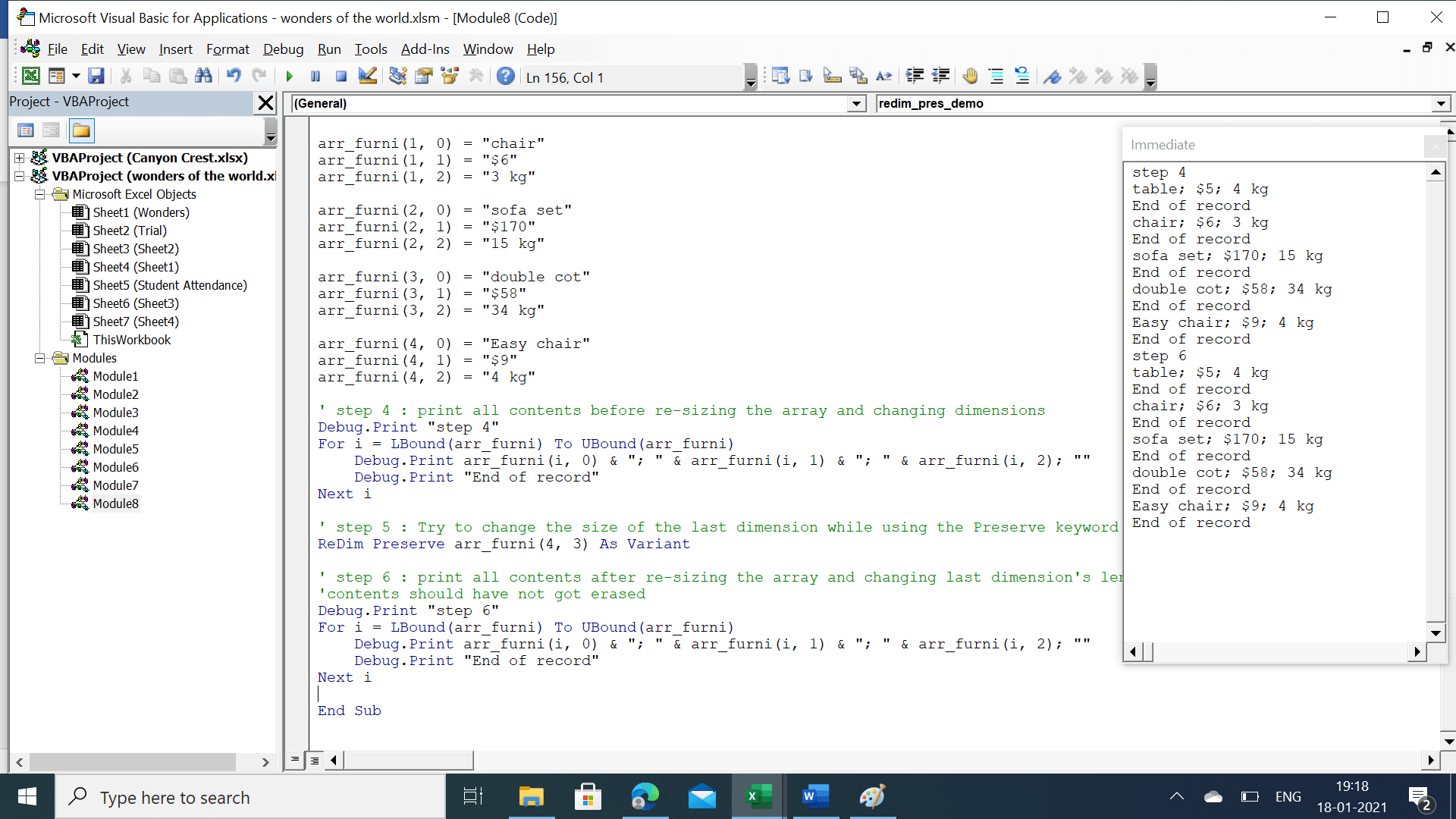 How Do You Redim a Multidimensional Array? VBA and Tutorials