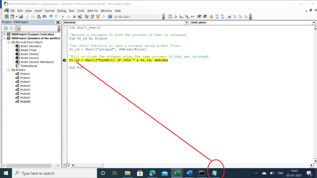 How to Open the Windows Shell from VBA, With Use Cases VBA and
