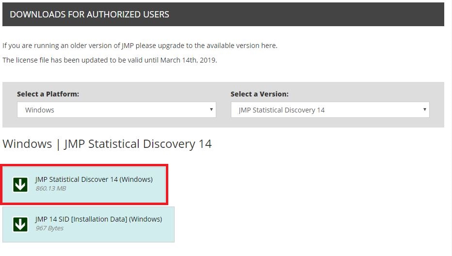 JMP 14 Installation Instructions (Windows) GROK Knowledge Base