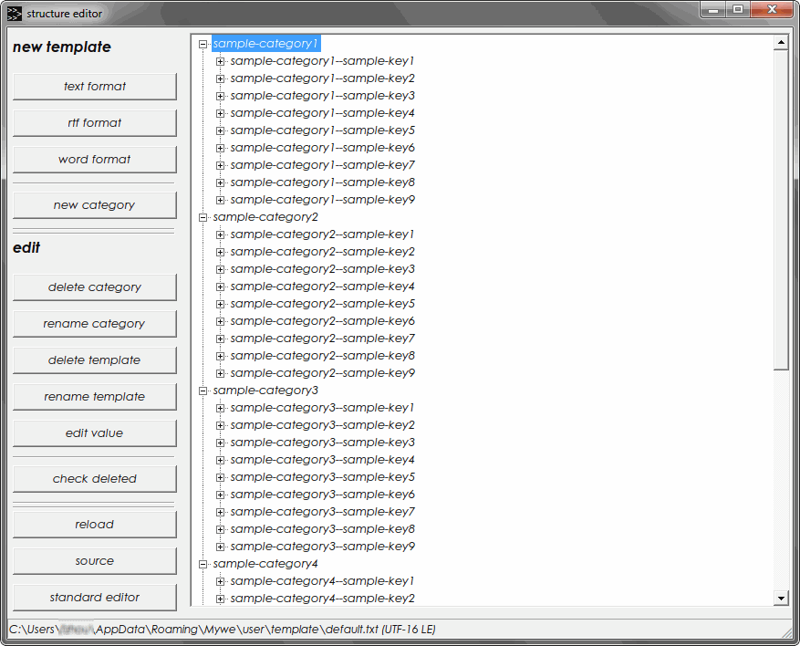 structure-editor - Mywe