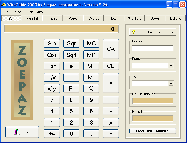 WireGuide Software by Zoepaz Incorporated