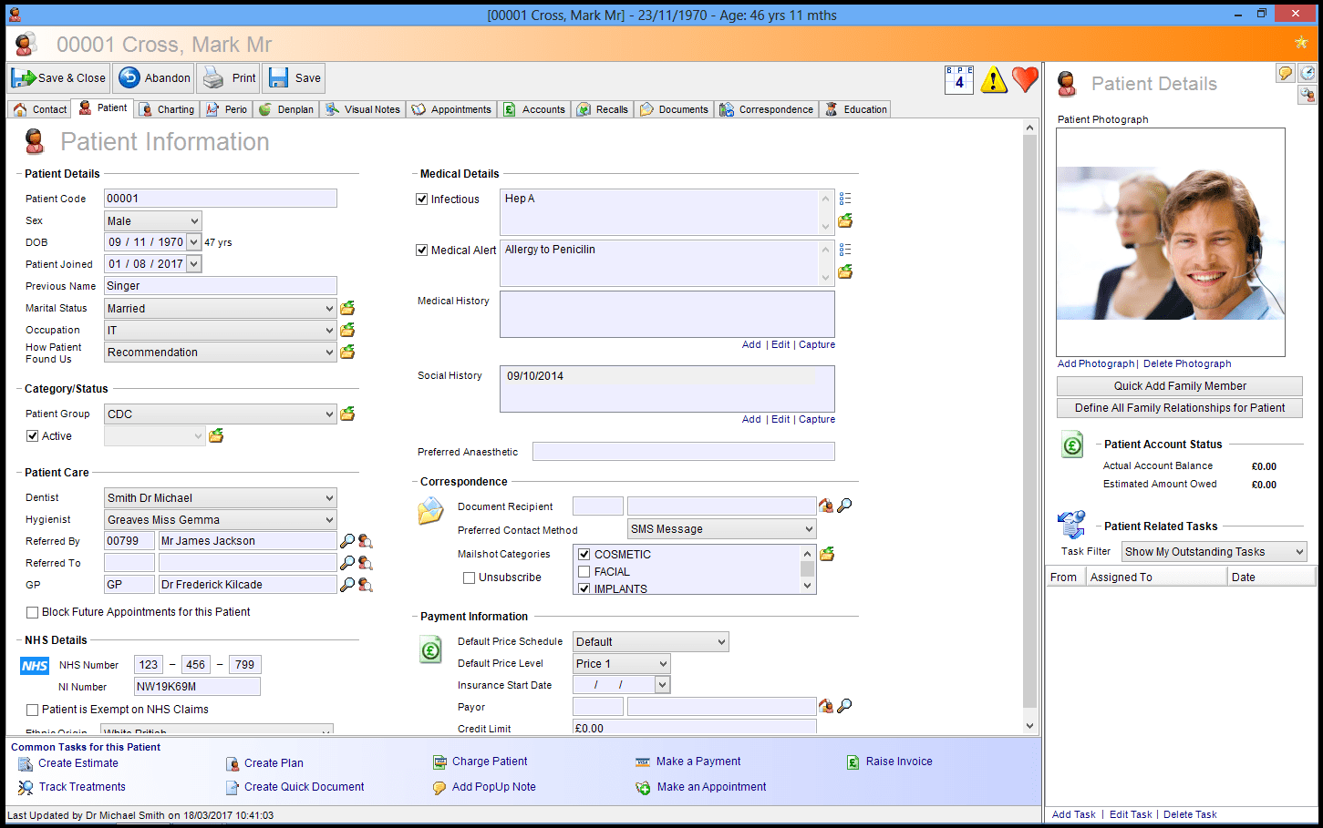 Overview Dental Software UK BridgeIT Dental Software