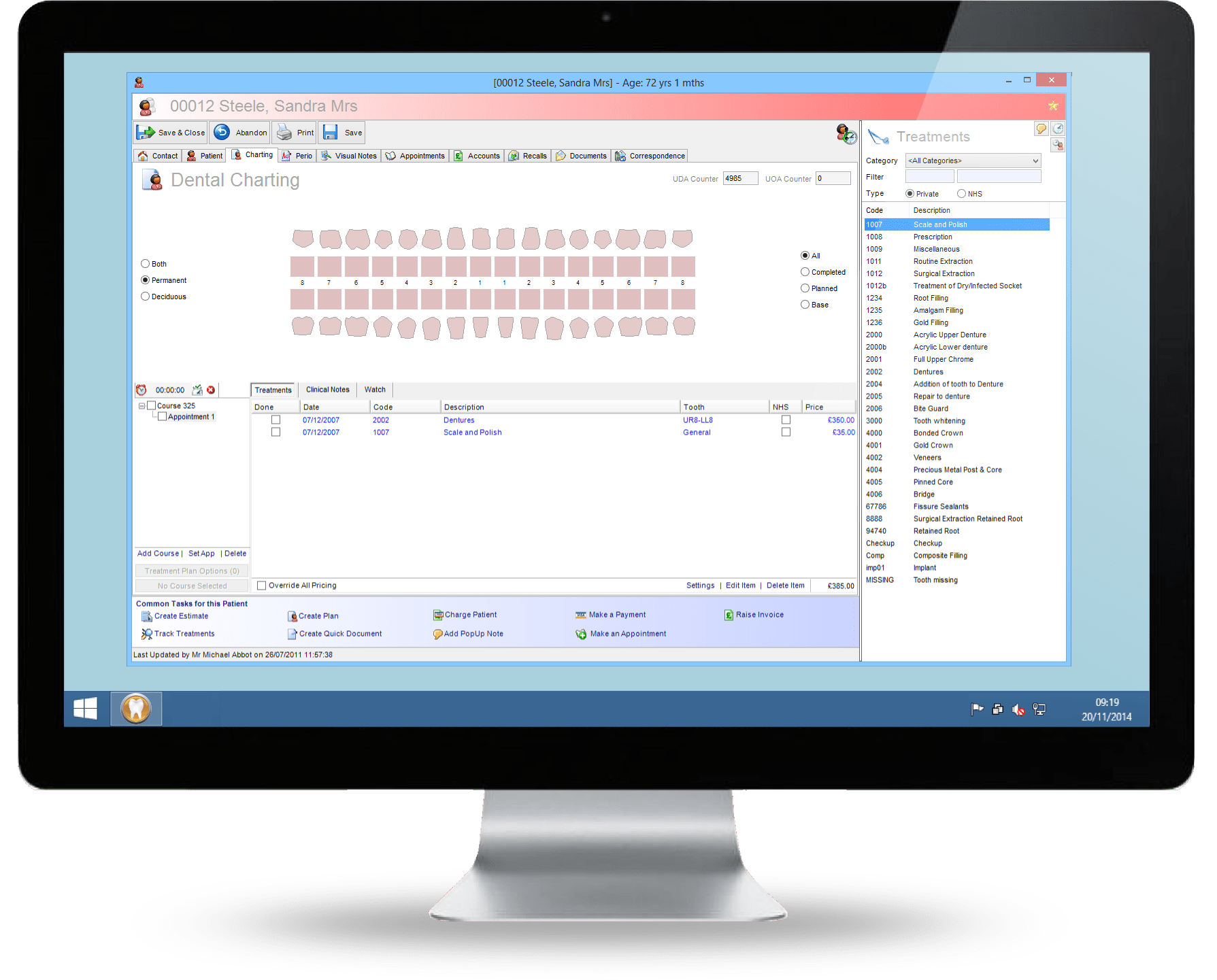 Overview Dental Software UK BridgeIT Dental Software