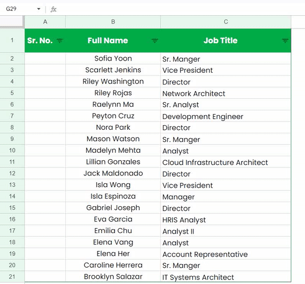 How to Number Rows in Google Sheets (Serial Numbering)