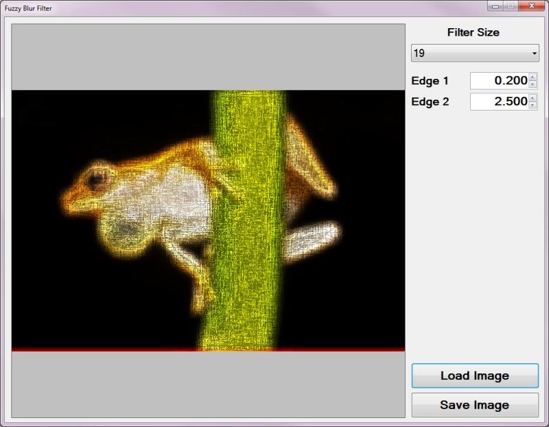 C How to Fuzzy Blur Filter Software by Default