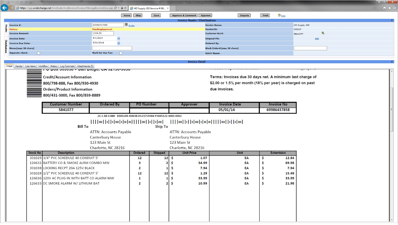 AvidXchange 2018 Pricing, Screenshots, Demo
