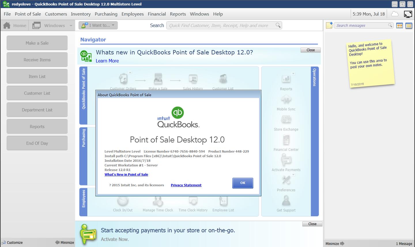 Intuit QuickBooks Point of Sale Desktop 12.0 For Windows Softwareexpert