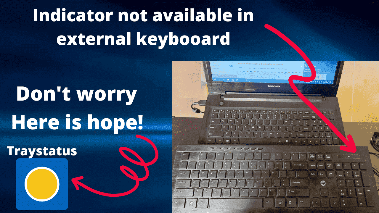 How to show keyboard indicator on screen SoftwareHope