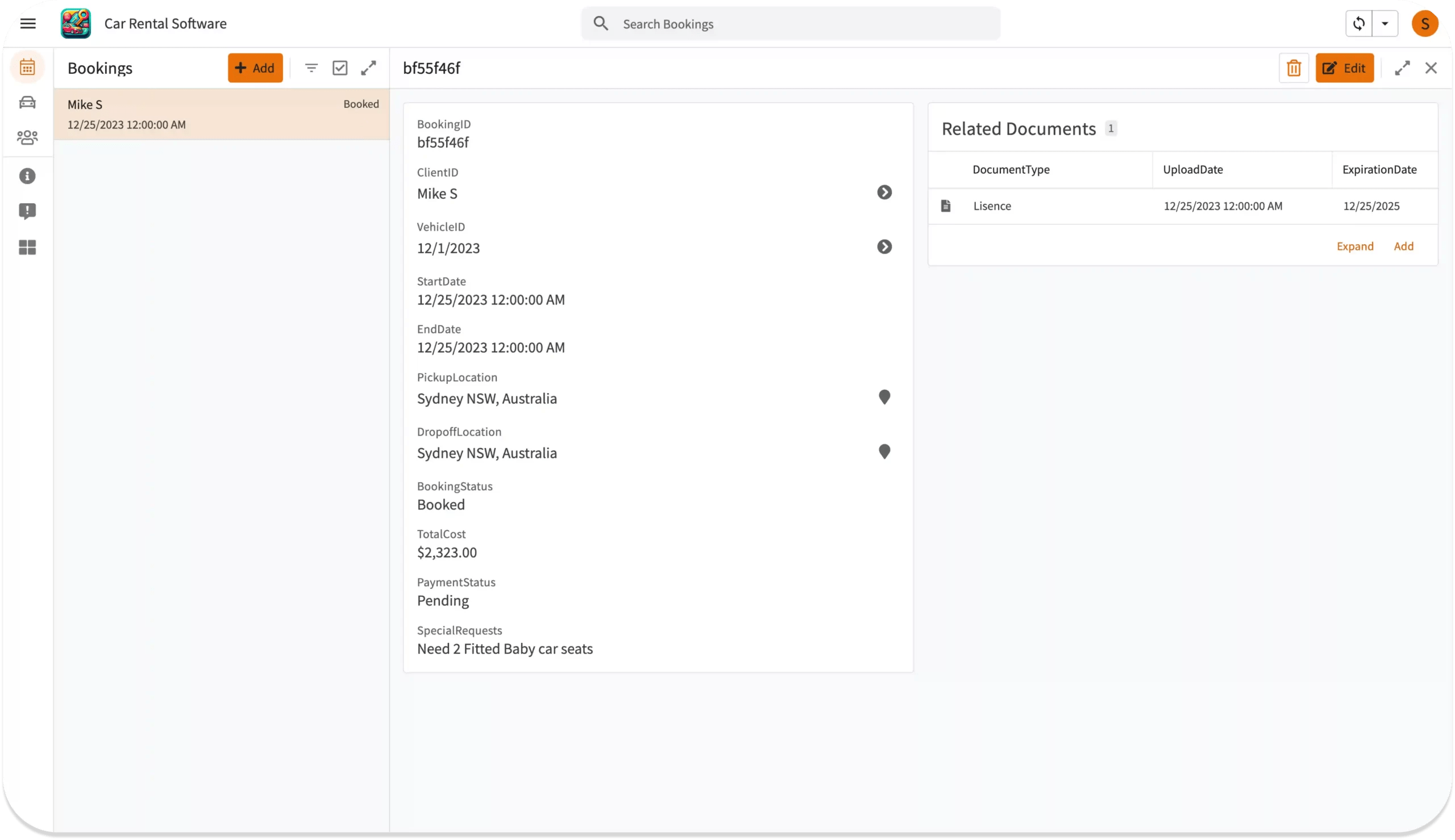 Australia's own Rental Car Business Management Software