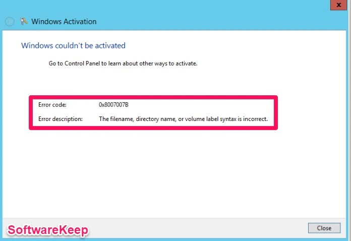 How to fix the 0x8007007B error code on Windows 10