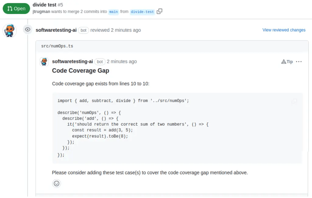 Software Testing AI Intelligent Code Coverage