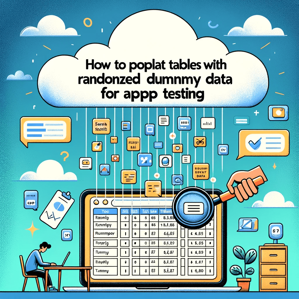 Randomized Dummy Data Generation for App Testing
