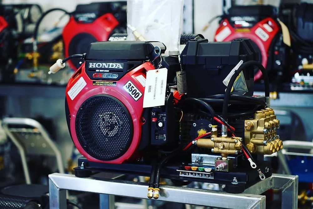 SWD 8gpm at 3500psi with General Pump K7 Unloader OEM Honda Muffle