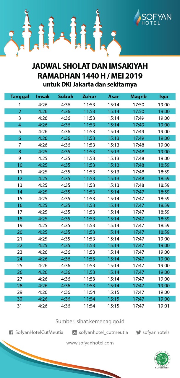 jadwal sholat hari ini ja
