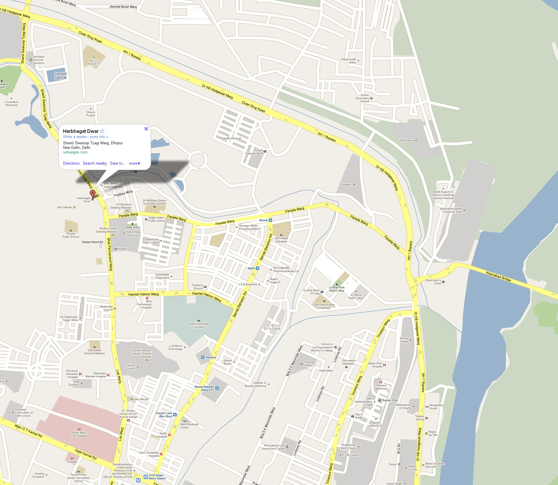 Barila Sharif Darbar Map to Harbhagat Dwar Us