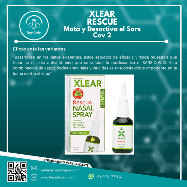 Xlear Rescue Nasal Spray Adulto SOHOBAZZAR LIMA