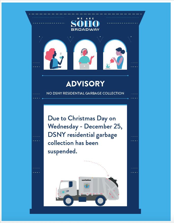 Dsny Christmas Day 2023 No DSNY Collections On Christmas Day — SoHo Broadway Initiative