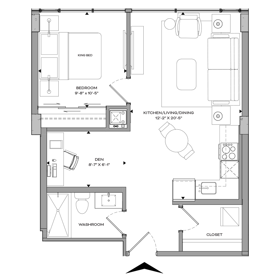 Floorplan Pol Roger SoHo Champagne II Luxury Rentals Ottawa's