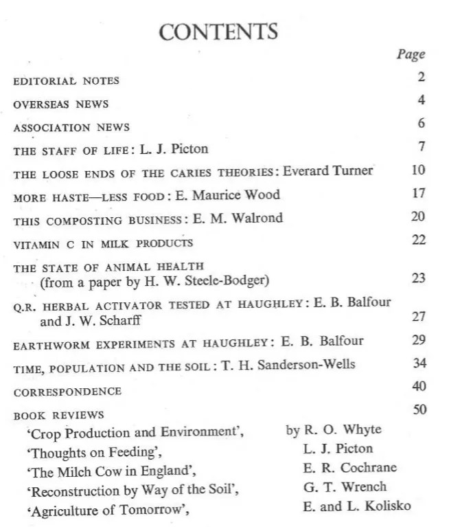 Mother Earth Journal Soil and Health Library