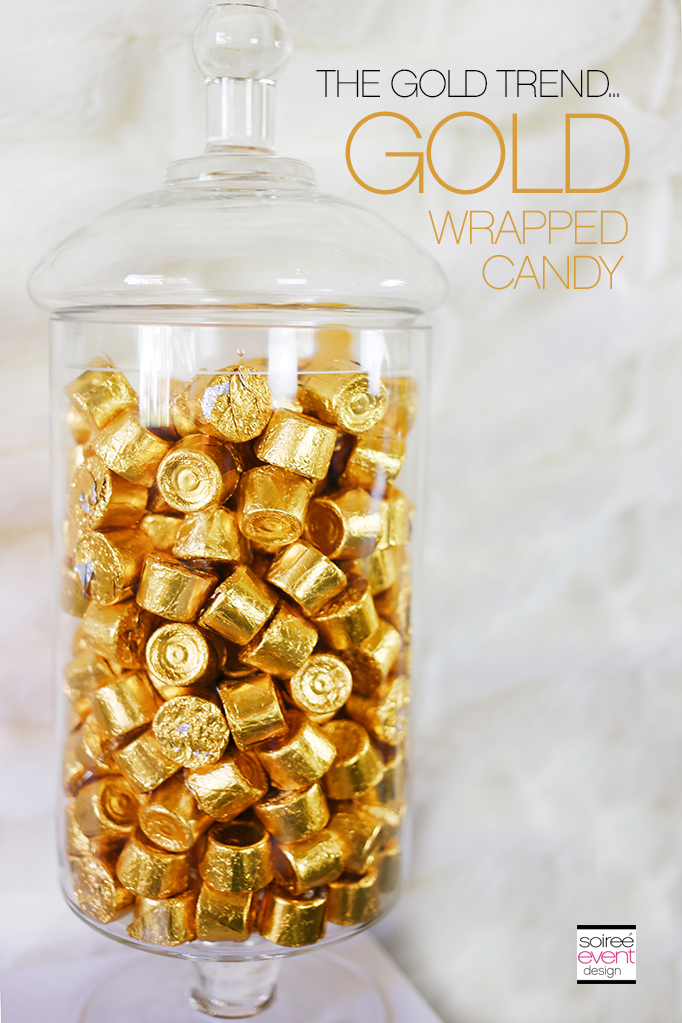 THE GOLD TREND How to Set Up a Holiday Gold Candy Table! Soiree Event Design