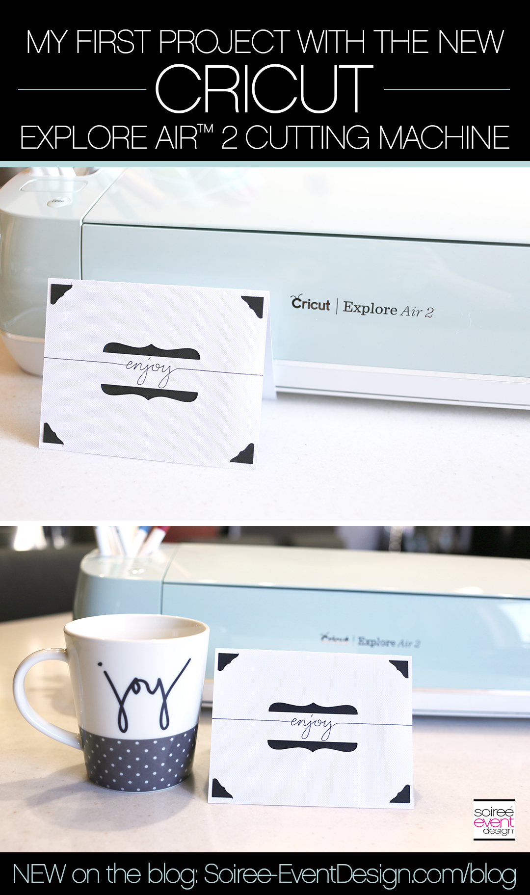 I said before i wasn't going to get a maker, because i just wanted to cut paper, and i wanted more money for other you need design space (free software for cricut). My First Project with the Cricut Explore Air™ 2 - Soiree Event Design